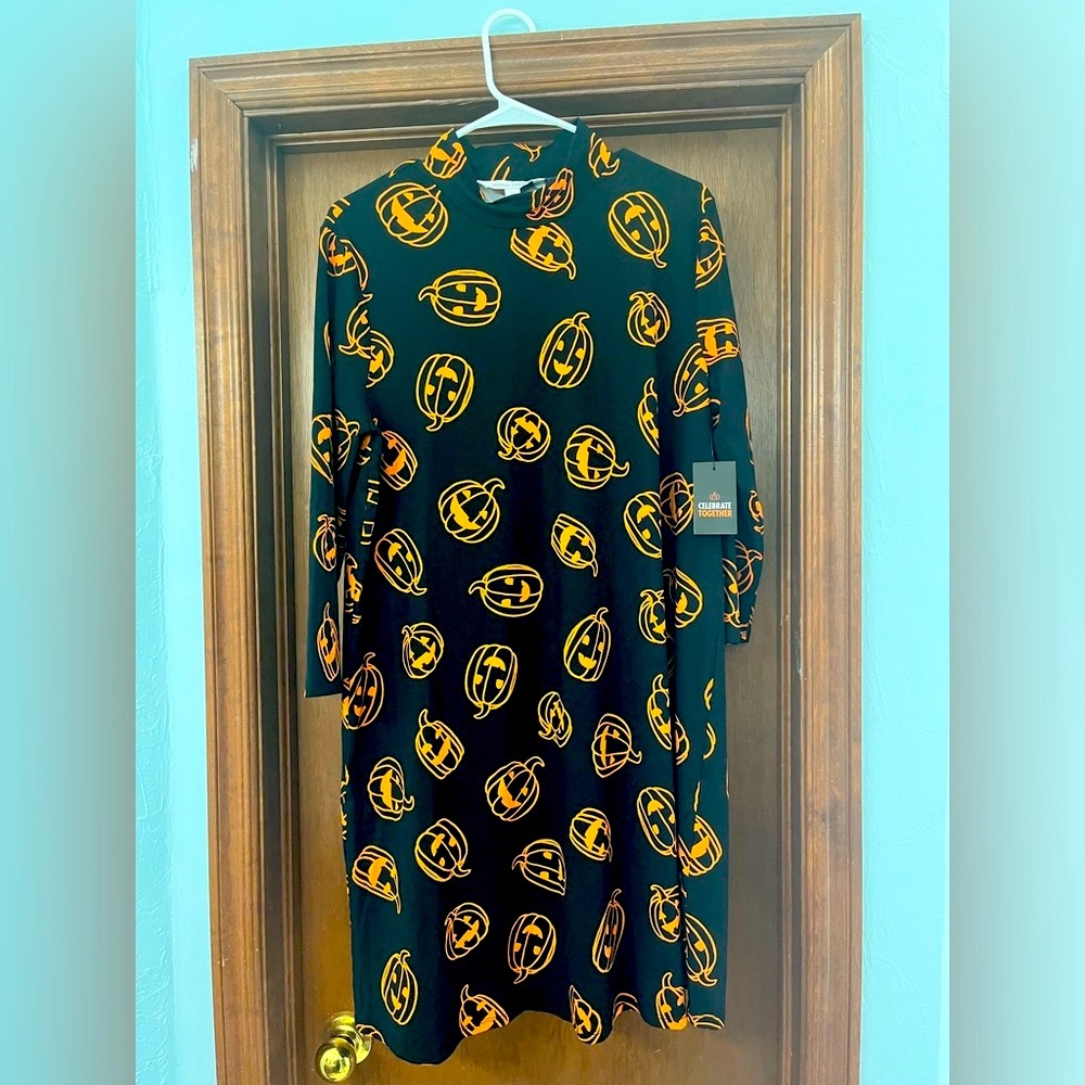 Celebrate Together Halloween Pumpkin Dress- Size Large
